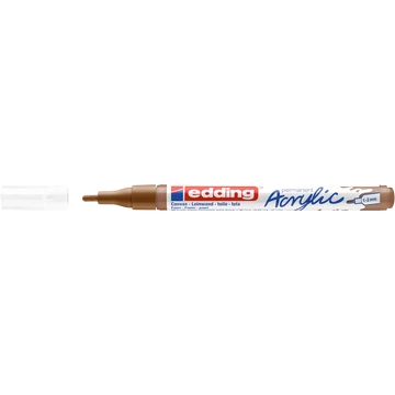 Akril marker 1-2mm, Edding 5300 mogyoró barna