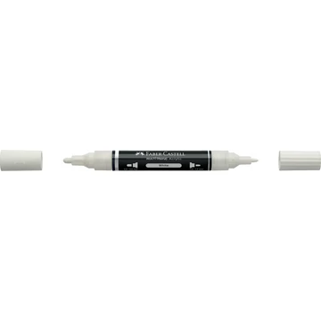 Akril marker kétvégű MULTIMARK 101 Faber-Castell fehér 
