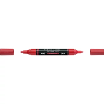 Akril marker kétvégű MULTIMARK 219 Faber-Castell eper piros