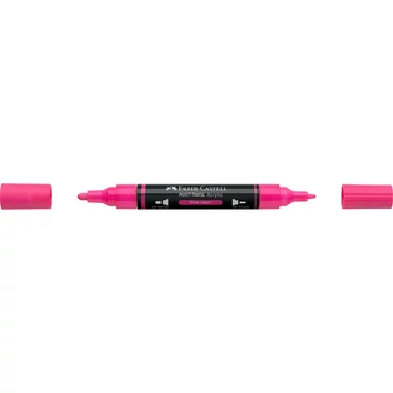 Akril marker kétvégű MULTIMARK 253 Faber-Castell neon rózsaszín