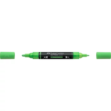 Akril marker kétvégű MULTIMARK 257 Faber-Castell neon zöld
