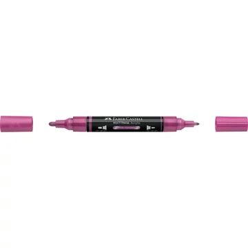Akril marker kétvégű MULTIMARK 290 Faber-Castell metál rózsaszín