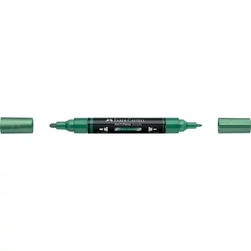Akril marker kétvégű MULTIMARK 295 Faber-Castell metál zöld