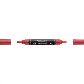Akril marker kétvégű MULTIMARK 296 Faber-Castell metál piros