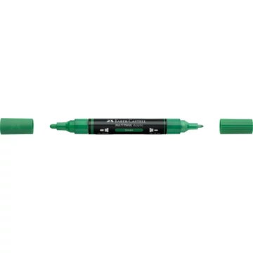 Akril marker kétvégű MULTIMARK 316 Faber-Castell zöld 