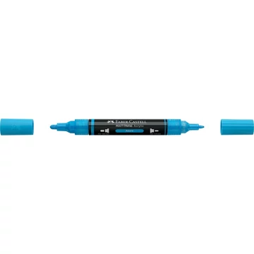 Akril marker kétvégű MULTIMARK 448 Faber-Castell azúrkék 