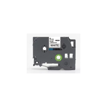 Feliratozógép szalag Brother TZE211 6mm ECO fekete/fehér