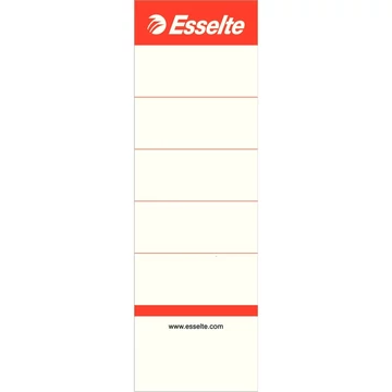 Cserecímke iratrendezőhöz, kétoldalas 50x158mm, Esselte fehér 10 db/csom