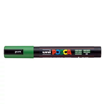 Dekormarker 1,8-2,5mm, Uni Posca PC-5M erdő zöld