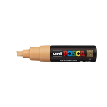 Dekormarker 8mm, Uni Posca PC-8K világos narancs