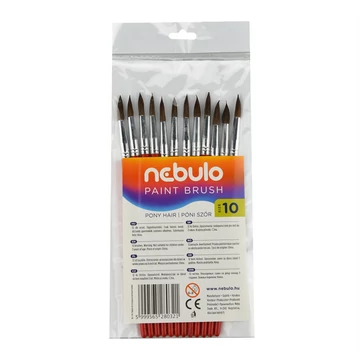 Ecset 10-es festett nyéllel 12 db/csomag, Nebulo
