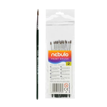 Ecset 2-es festett nyéllel 12 db/csomag, Nebulo