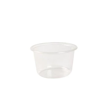 Elviteles doboz alj, kerek, szószos, öntetes tál 80 ml PP 100 db/csomag, áttetsző