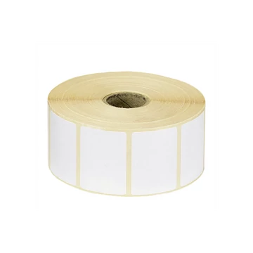 Etikett címke thermo, 38x43mm, tekercses, 1000 címke/tekercs fehér