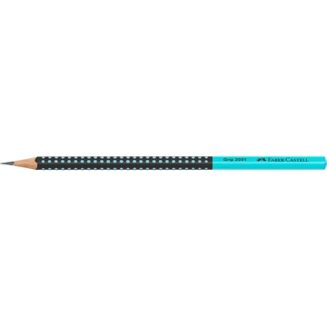 Grafitceruza HB, Grip 2001 Faber-Castell kéttónusú fekete-türkiz