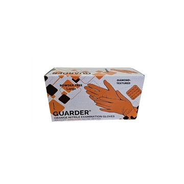Gumikesztyű nitril púdermentes M 100 db/doboz Maxter/Guarder®Orange Diamond Prémium