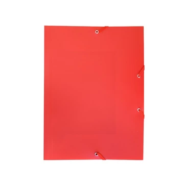 Gumis mappa A4, műanyag Bluering® piros