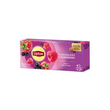 Gyümölcstea 20x1,6 g Lipton málna-bodza