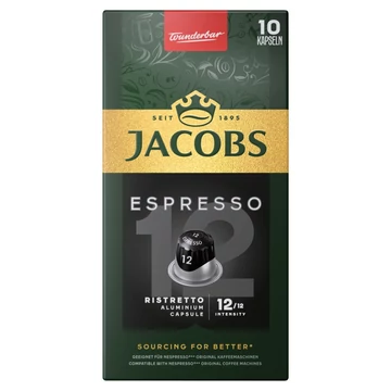 Kávékapszula, Nespresso kompatibilis Jacobs Espresso 12 Ristretto 10db kapszula