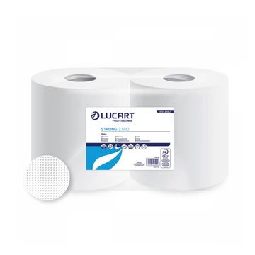 Ipari törlő 3 rétegű tekercses átmérő: 25 cm 500 lap/tekercs 2 tekercs/karton Strong 3.500 Lucart_851318J fehér