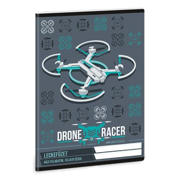 Leckefüzet A5, tűzött 38 lap Ars Una DRONE RACER (5131) 22 10db/csomag
