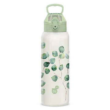 Műanyag duplafalú fémkulacs 700ml Ars Una Botanic Leaf