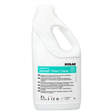 Műszer eszköztisztító és fertőtlenítőszer 2 liter Sekusept Pulver Classic aktivátor ECOLAB