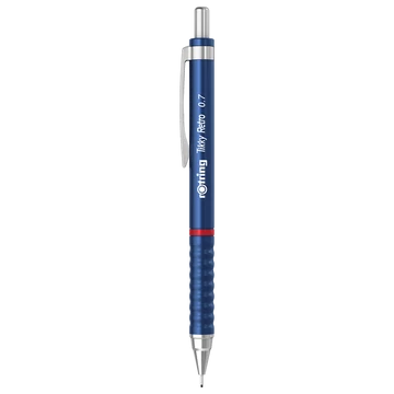 Nyomósirón 0,7mm, kék test, Rotring Tikky Retro