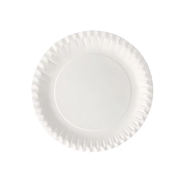 Papírtálca kerek D 28 cm 100 db/csomag, fehér