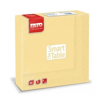 Szalvéta 2 rétegű 1/4 hajtású 33 x 33 cm 50 lap/csomag Smart Table Fato_82621100 pezsgő