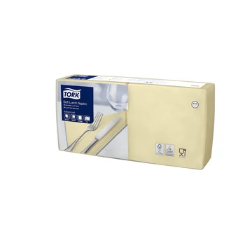 Szalvéta 3 rétegű 1/4 hajtású 32,8 x 32,5 cm 150 lap/csomag Advanced Soft Lunch Tork_477868 pezsgő