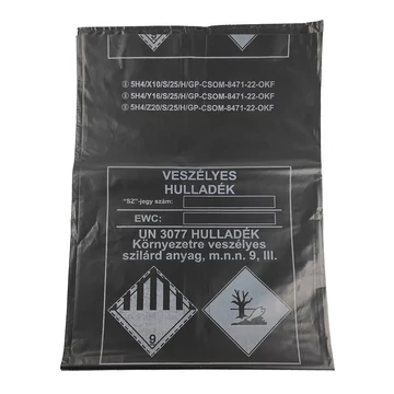 Szemeteszsák ADR 220 liter 95 x 125 cm 60 mikron LINPE/LPE fekete