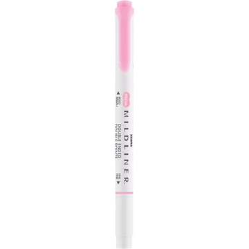 Szövegkiemelő 1,0/3,5 mm, kétvégű, Zebra Mildliner Fluorescent, rózsaszín