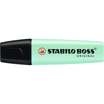 Szövegkiemelő 2-5mm, vágott hegyű, STABILO Boss original 70/116 pastel menta