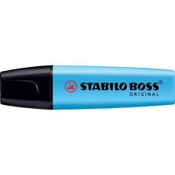 Szövegkiemelő 2-5mm, vágott hegyű, STABILO Boss original 70/31 kék