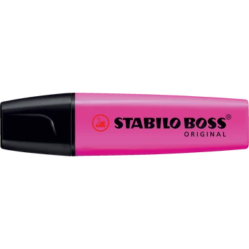 Szövegkiemelő 2-5mm, vágott hegyű, STABILO Boss original 70/56 pink