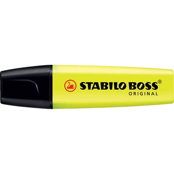 Szövegkiemelő 2-5mm, vágott hegyű, STABILO Boss original 70/24 sárga