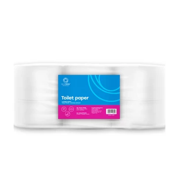 Toalettpapír 2 rétegű közületi átmérő: 19 cm 100 % cellulóz 180 m/tekercs 12 tekercs/csomag Bluering®_hófehér