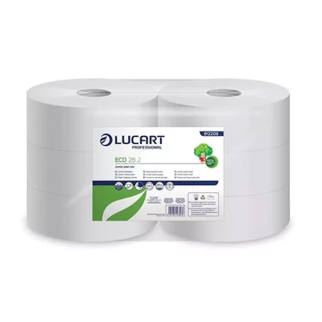 Toalettpapír 2 rétegű közületi átmérő: 28 cm 1152 lap/tekercs 6 tekercs/karton Eco 28 J Lucart_812208 fehér