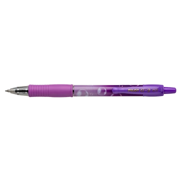 Zseléstoll 0,7mm, nyomógombos Pilot G-2 Bubble lila test, írásszín kék