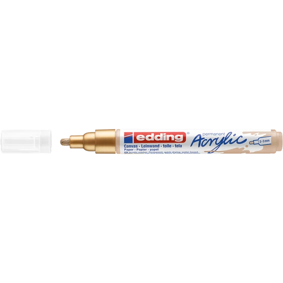 Akril marker 2-3mm, Edding 5100 arany 