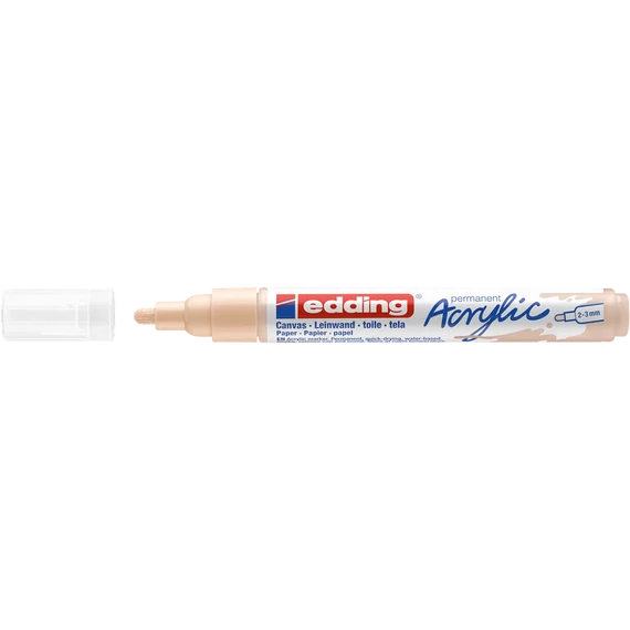 Akril marker 2-3mm, Edding 5100 bézs