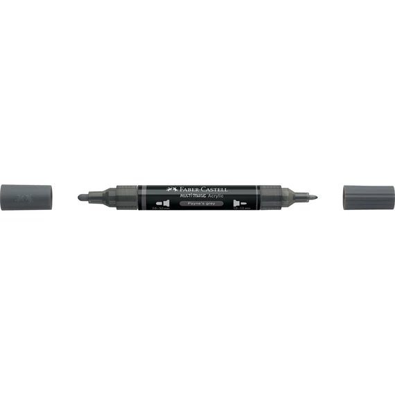 Akril marker kétvégű MULTIMARK 181 Faber-Castell Payne-szürke 