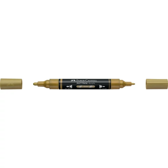 Akril marker kétvégű MULTIMARK 250 Faber-Castell arany 