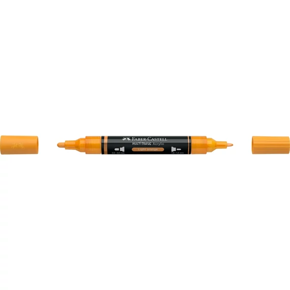 Akril marker kétvégű MULTIMARK 309 Faber-Castell világos narancs