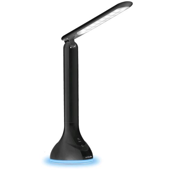 Asztali LED lámpa, RGB hangulatvilágítás, 4W, 4000K, AVIDE, fekete