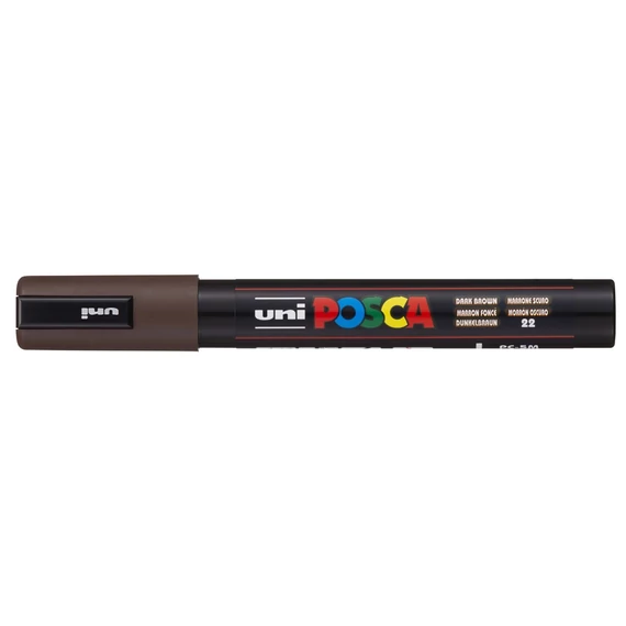 Dekormarker 1,8-2,5mm, Uni Posca PC-5M sötétbarna