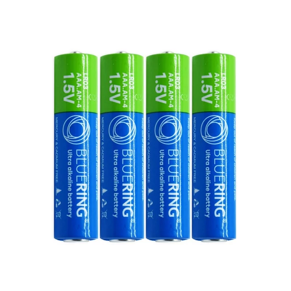Elem AAA mikro ceruza LR03 tartós alkáli zsugorfóliás Bluering® 4db/csomag