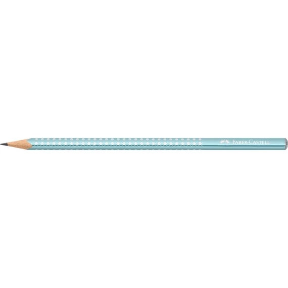 Grafitceruza B,háromszögletű SPARKLE metál Faber-Castell óceánkék test