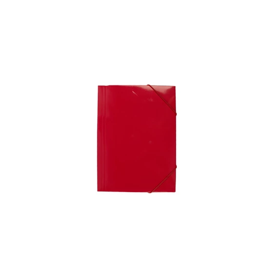 Gumis mappa A4, 400g. karton EVOffice piros